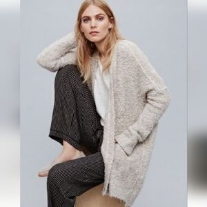 Free People Cream Cardigan Sweater